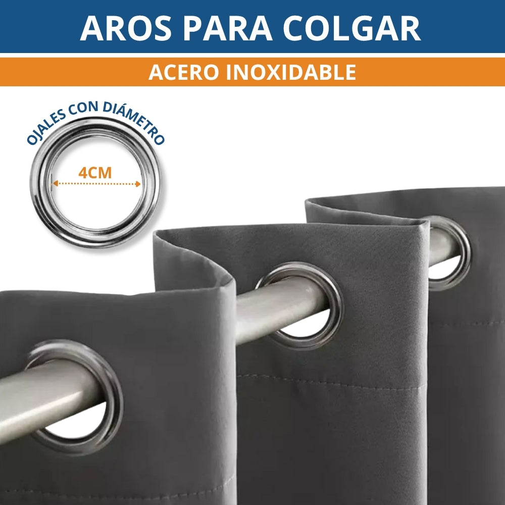 CORTINAS BLACKOUT 275X160 CM.