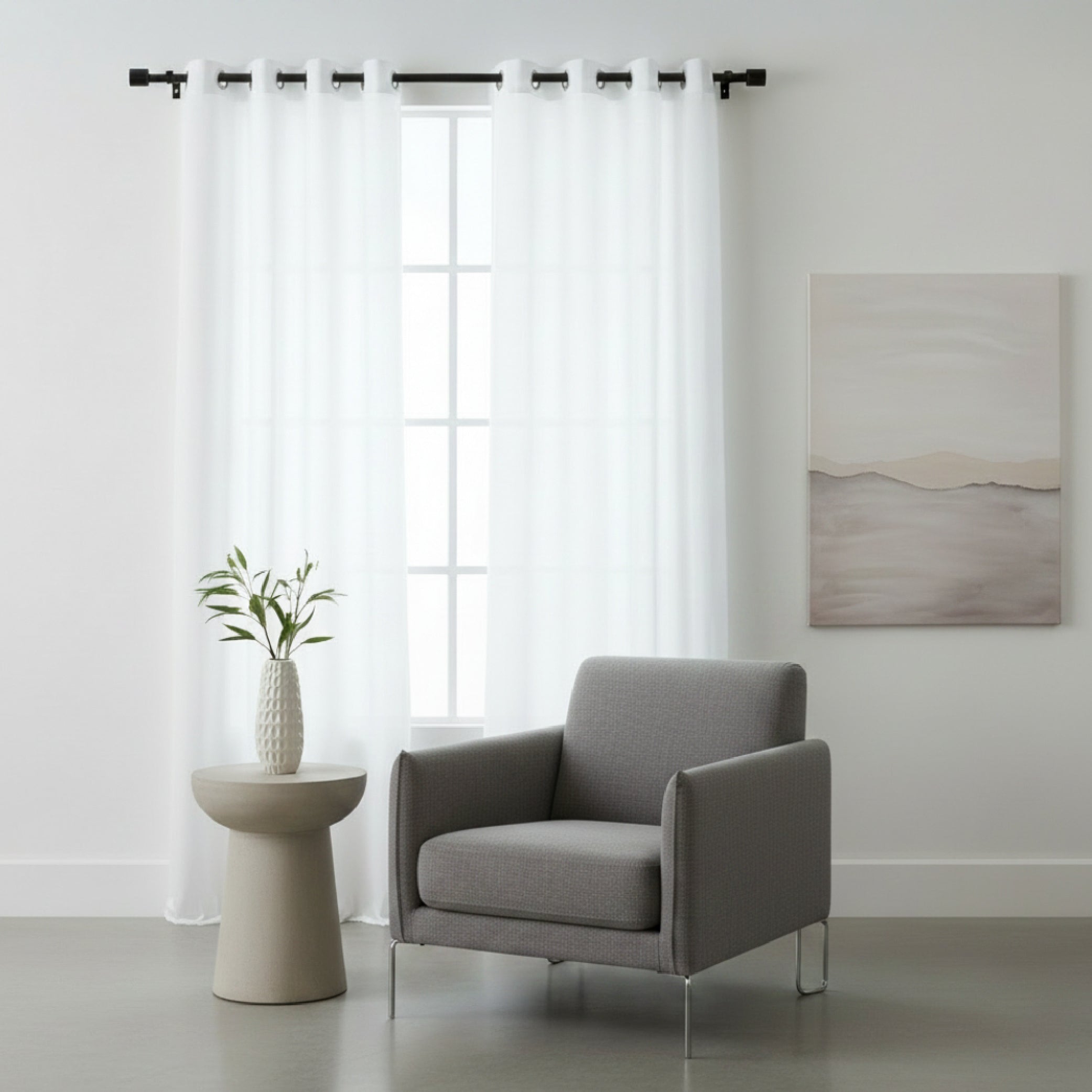 CORTINAS TRANSLÚCIDAS 280X215 CM.