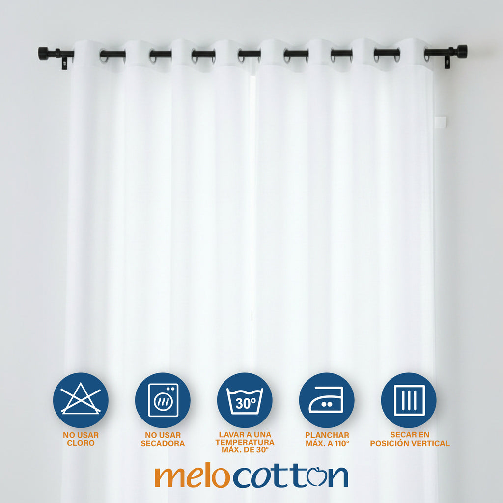 CORTINAS TRANSLÚCIDAS 280X215 CM.