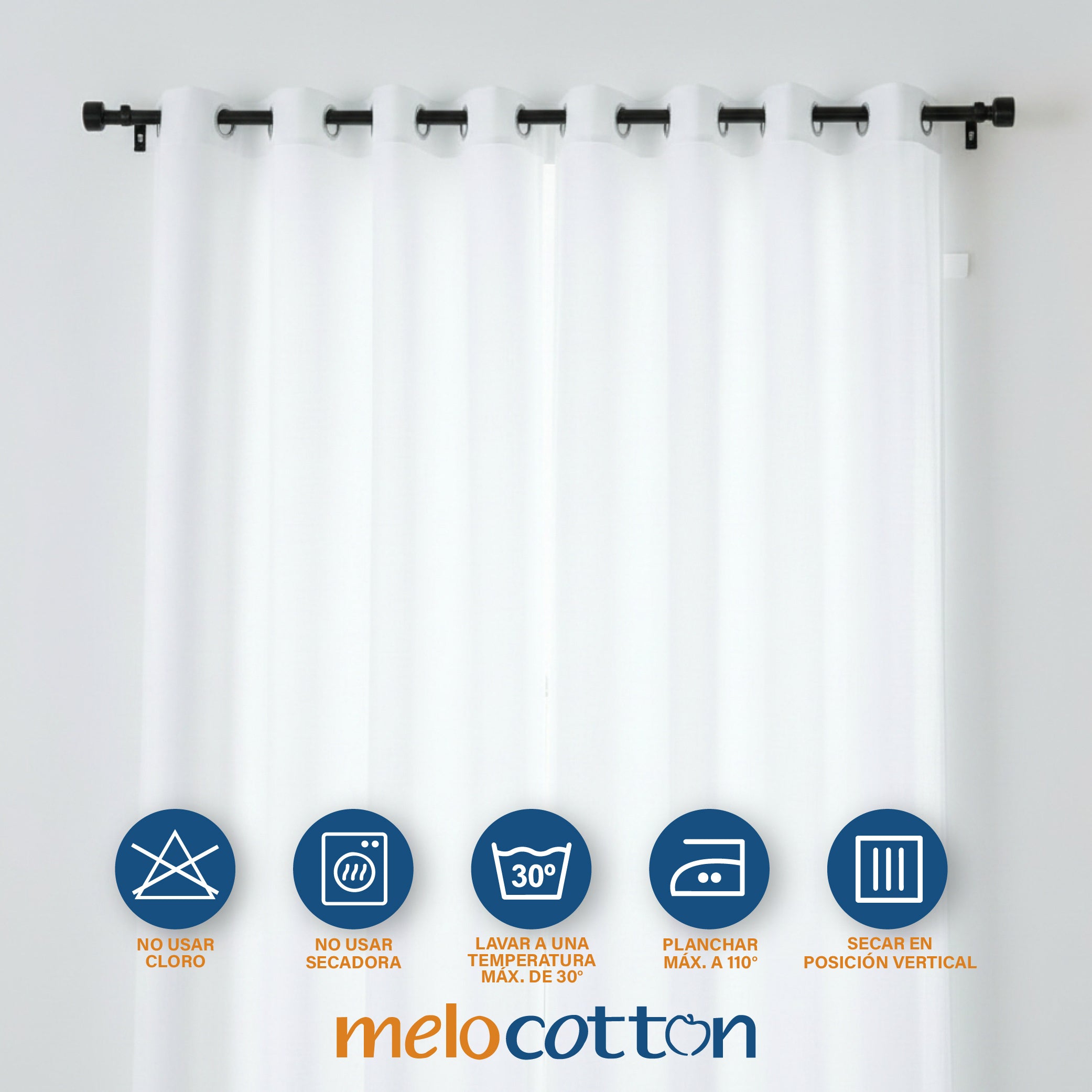 CORTINAS TRANSLÚCIDAS 280X215 CM.