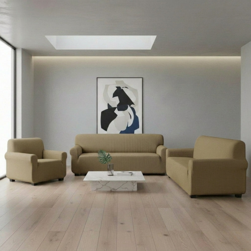 JUEGO DE FUNDAS CUBRE SALA STRETCH.