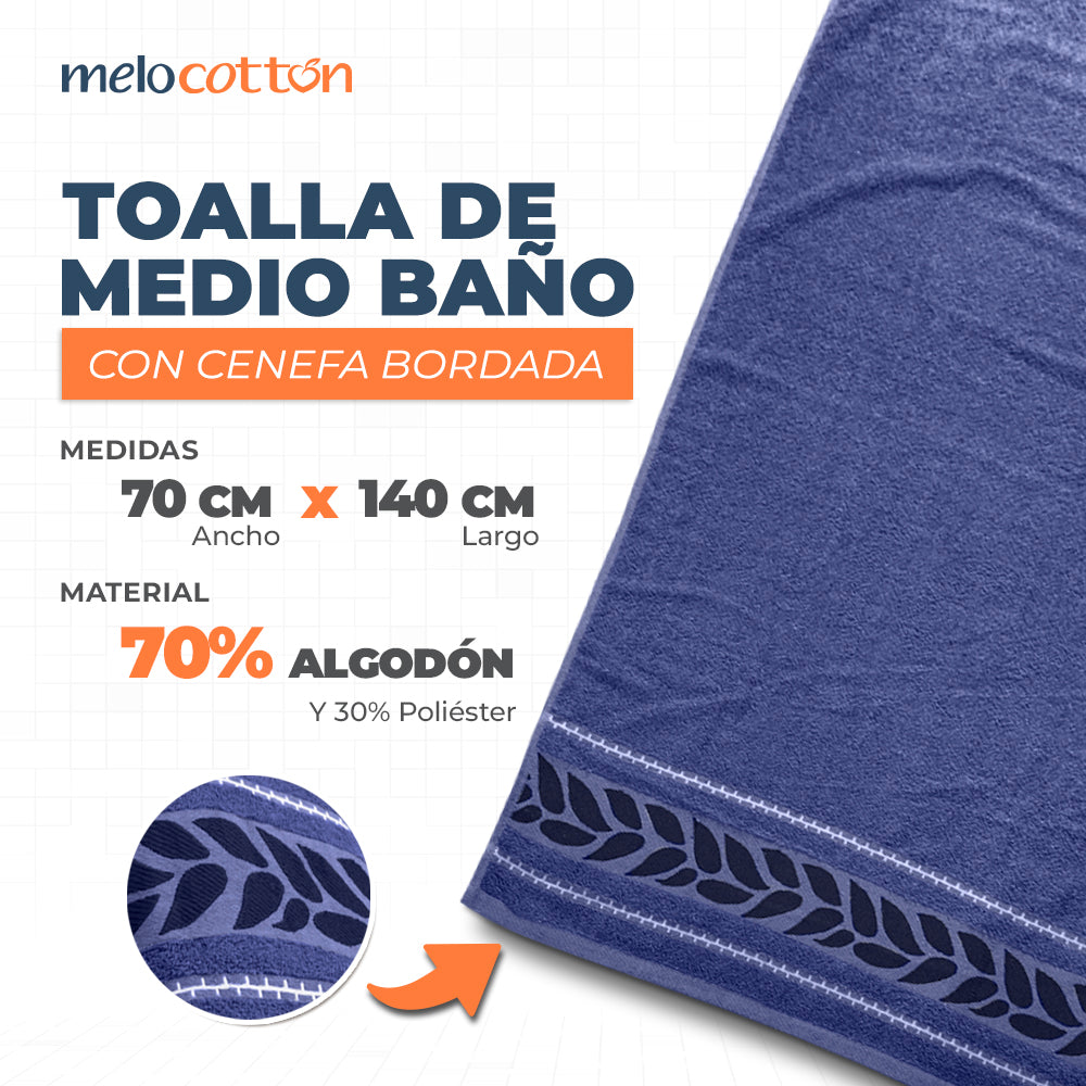 TOALLA MEDIO BAÑO SIESTA.