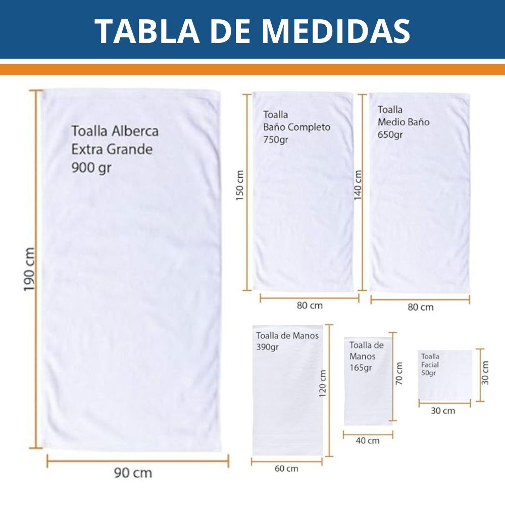 TOALLA DE MANOS BLANCAS HOTELERA.
